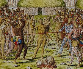 The Execution of an Enemy the Topinambous Indians