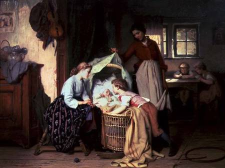 The Newborn Child van Théodore Gérard