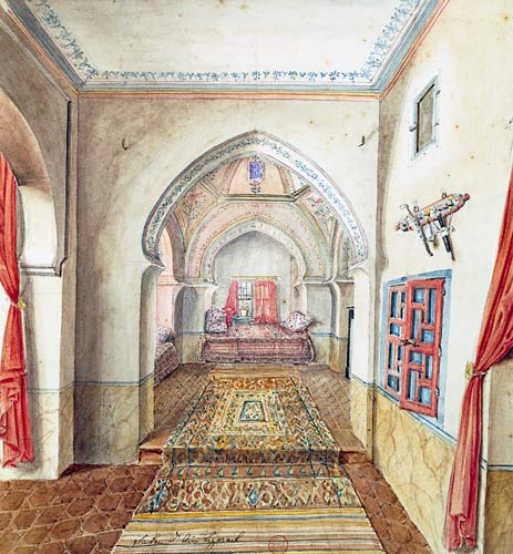 A Moorish Interior, Algiers  on van Theodore Leblanc