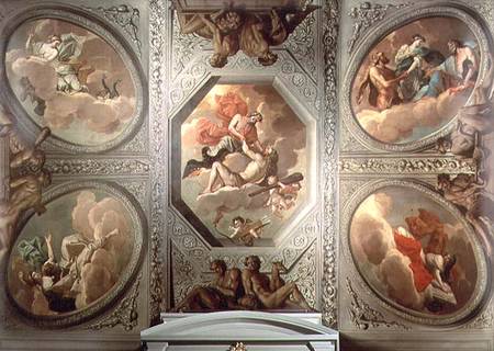 The Apotheosis of Hercules, ceiling painting van Theodorus van der Schuer