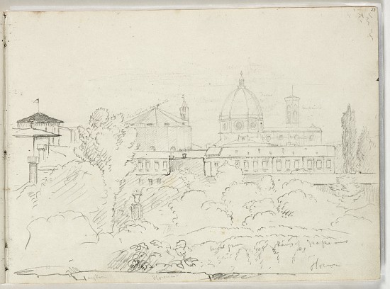 Florence with Views of the Duomo and Campagnale van Thomas Cole