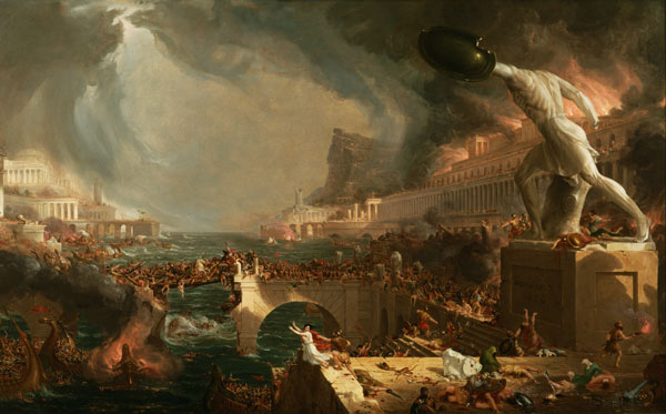 Der Weg des Imperiums: Vernichtung (The Course of Empire: Destruction). 1836 van Thomas Cole