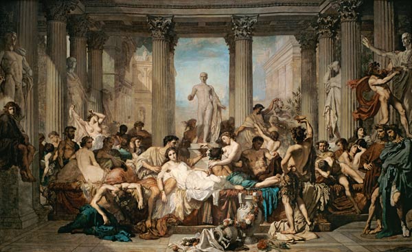Het verval van de Romeinse samenleving (Les Romains de la Dècadence) van Thomas Couture