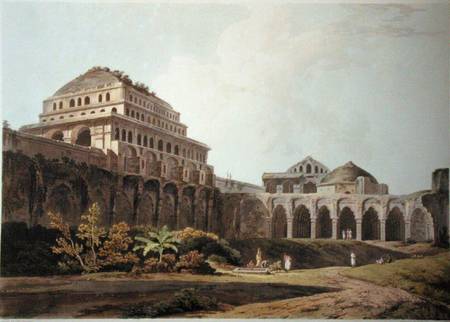 Part of the Palace, Madura, plate XIII from 'Oriental Scenery' van Thomas Daniell