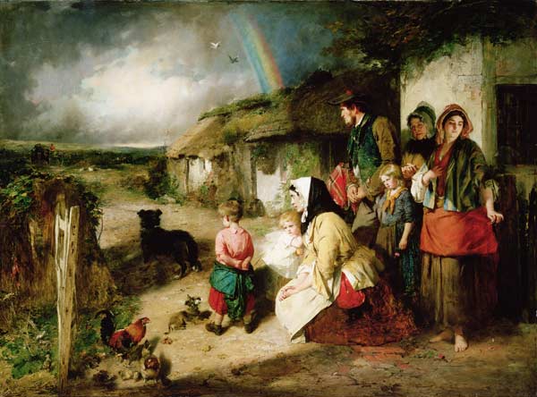 The First Break in the Family van Thomas Faed