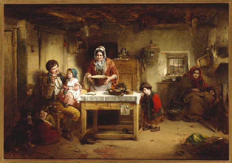 Wohlstand und Armut. van Thomas Faed