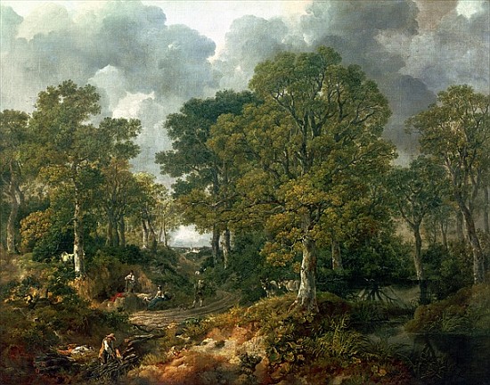Gainsborough''s Forest (''Cornard Wood''), c.1748 van Thomas Gainsborough