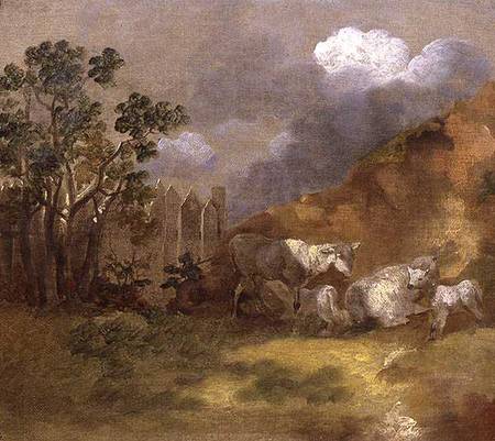 Landscape with Sheep van Thomas Gainsborough