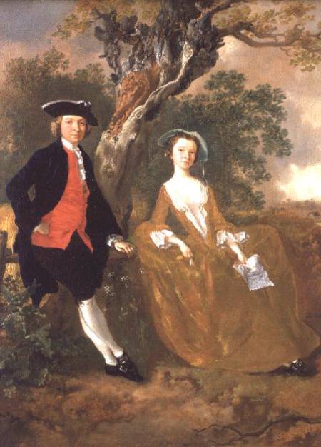 An Unknown Couple in a Landscape van Thomas Gainsborough