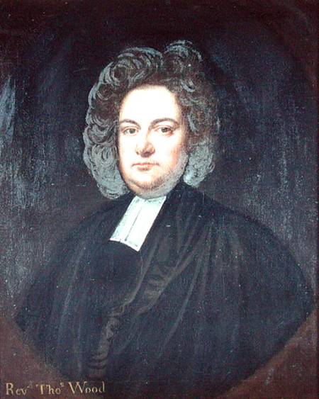 Portrait of Thomas Wood (1661-1722) van Thomas Gibson