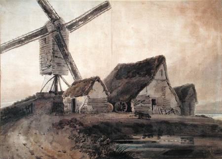 The Old Mill at Stanstead, Essex  on van Thomas Girtin