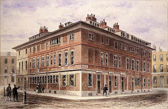 Old House in New Street Square, bequeathed by Agar Harding to the Goldsmith''s Company, pulled down  van Thomas Hosmer Shepherd
