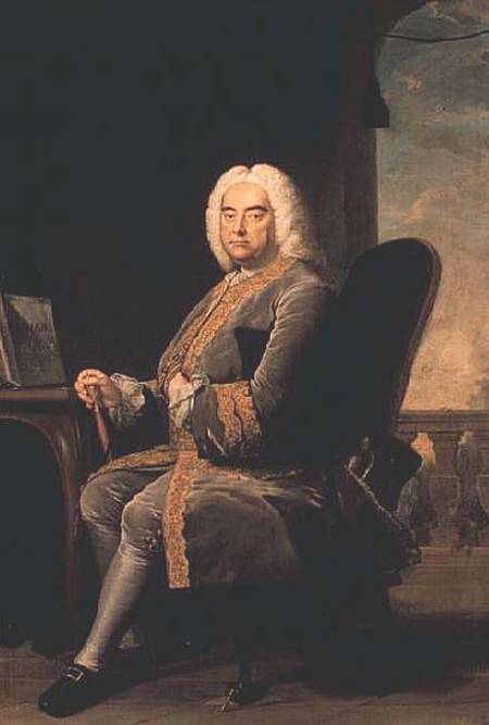 George Frederick Handel (1685-1759) van Thomas Hudson