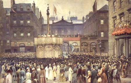 The Presentation of the Restored Market Cross, Edinburgh, to the Magistrates Council by the Right Ho van Thomas L. Sawers