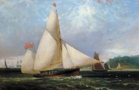 The 12th Duke of Norfolk's Yacht 'Arundel' (oil on canvas)