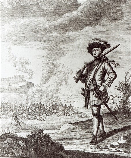 Captain Henry Morgan at the sack of Panama in 1671, c.1734 van Thomas Nicholls