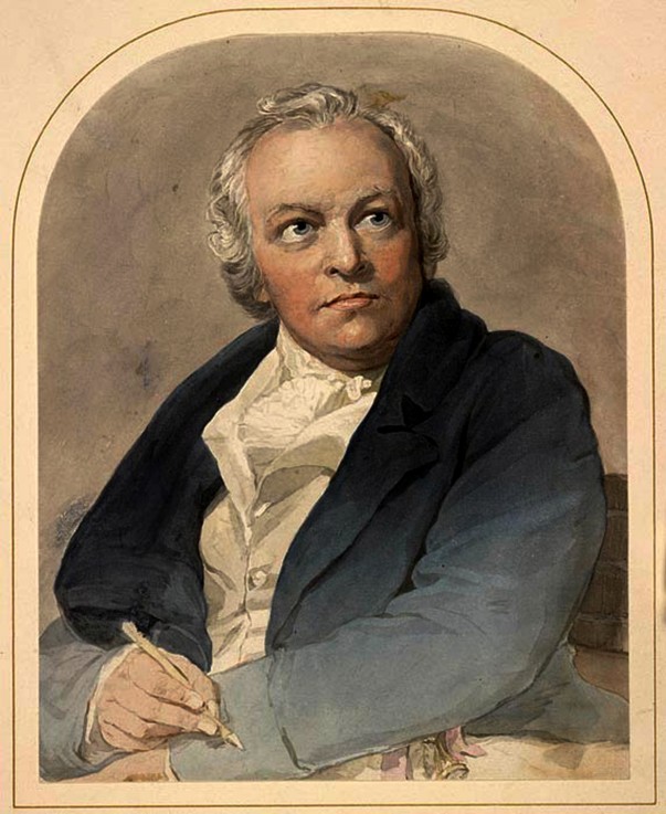 Portrait of William Blake (1757-1827) van Thomas Phillips