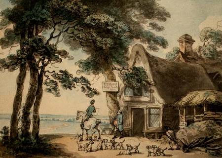 The Royal Oak (w/c, pen & van Thomas Rowlandson