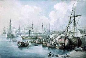 The Disembarkation of the Royalists of Toulon at Southampton in 1794