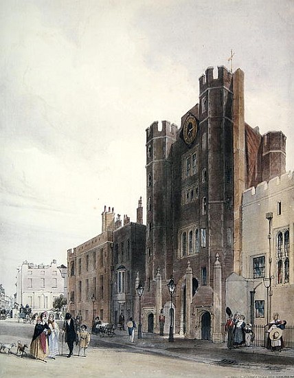 North front to St.James''s Palace, c.1850 van Thomas Shotter Boys