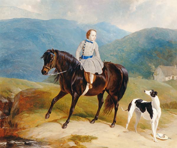Master Edward Coutts Marjoriebanks on his Pony van Thomas Sidney Cooper