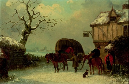 A Wayside Rest - Stopping at the Inn van Thomas Smythe