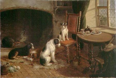 Interior with Dogs van Thomas Smythe
