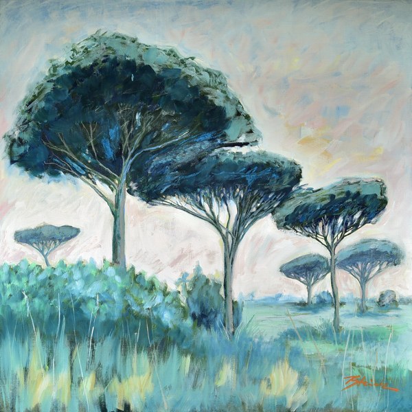 Pinien-Landschaft in der Camarque 5003 van Thomas Steinmetz