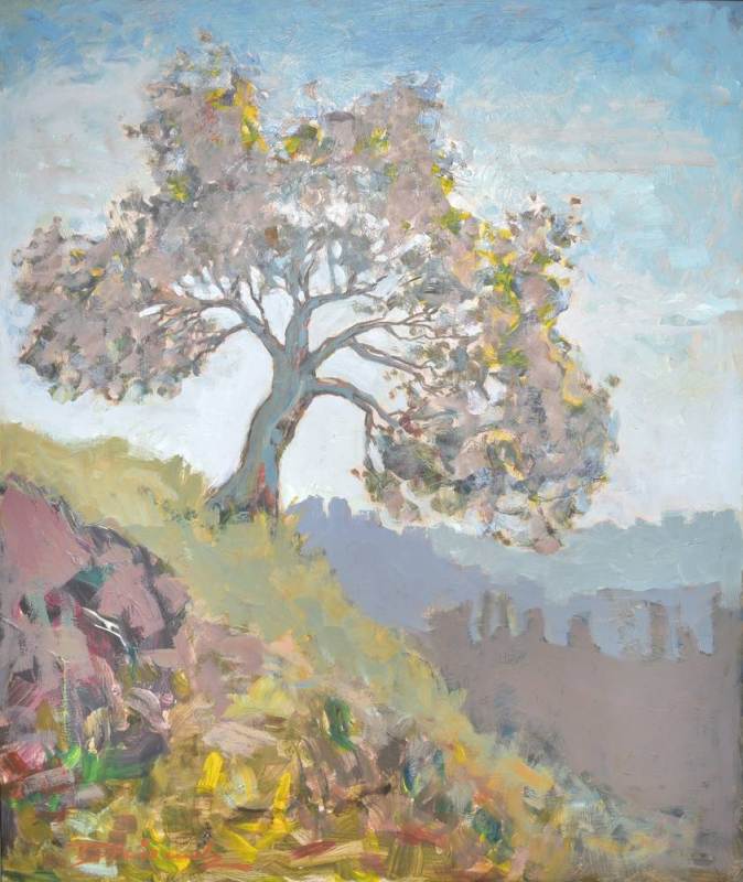 Baum in Landschaft XII van Thomas Steinmetz