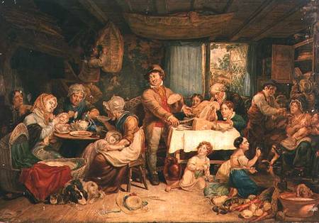Living off the Fat of the Land, A Country Feast van Thomas Unwins