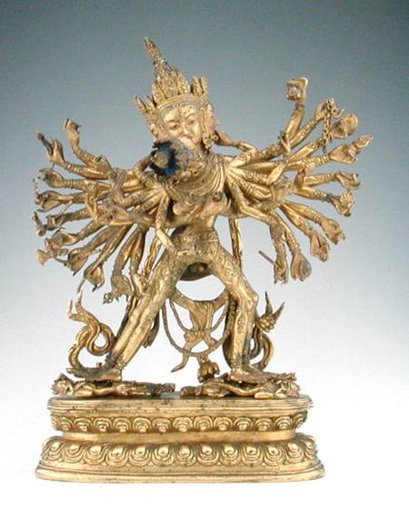 Kalacakra (gilt copper alloy & pigment) van Tibetan Art
