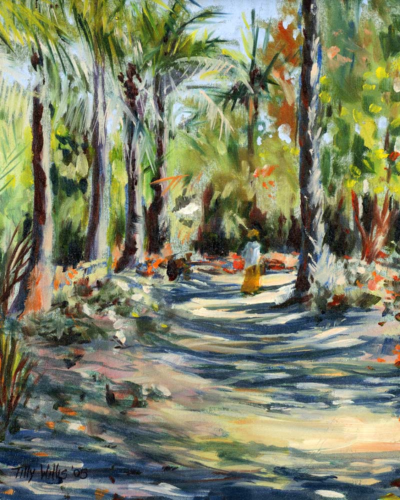 The Bush Road, 2005 (oil on canvas)  van Tilly  Willis