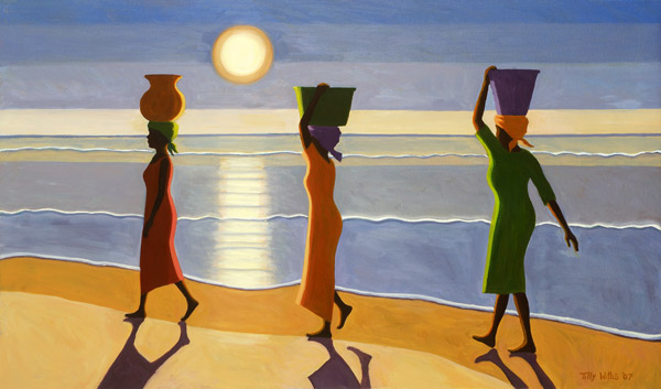 By the Beach, 2007 (oil on canvas)  van Tilly  Willis