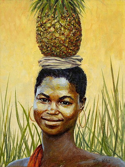 Pineapple Girl, 2004 (oil on canvas)  van Tilly  Willis