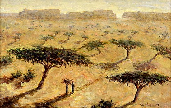 Sahelian Landscape, 2002 (oil on canvas)  van Tilly  Willis