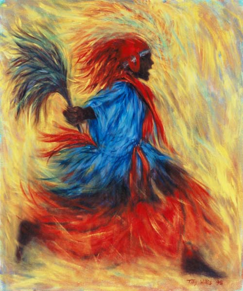 The Dancer, 1998 (oil on canvas)  van Tilly  Willis