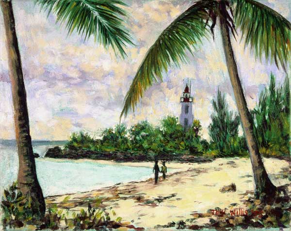 The Lighthouse, Zanzibar, 1995 (oil on canvas)  van Tilly  Willis