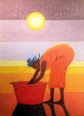 The Red Bucket, 2002 (oil on canvas) 