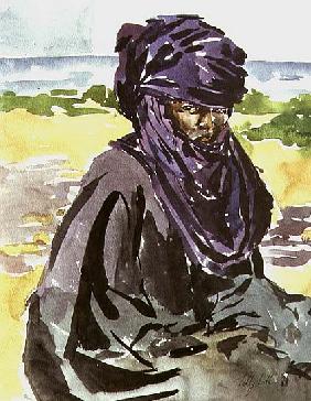 Tuareg Tribesman, 1991 (w/c on paper) 