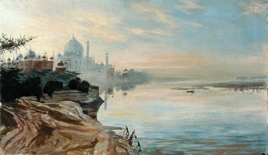 Taj Mahal, Agra, 2001 (oil on canvas)  van Tim  Scott Bolton
