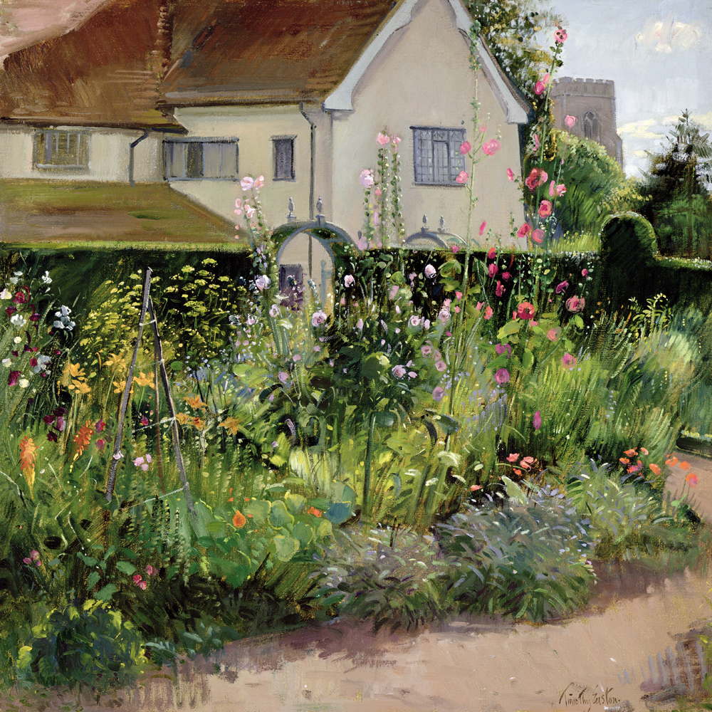 Corner of the Herb Garden (oil on canvas)  van Timothy  Easton