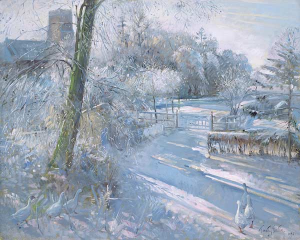 Hoar Frost Morning, 1996 (oil on canvas)  van Timothy  Easton