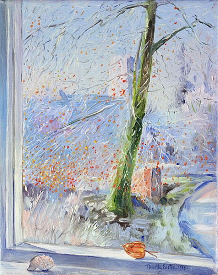Beech Tree and Haw Frost, 1989 (oil on canvas)  van Timothy  Easton