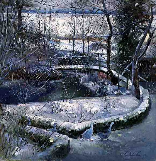 Bridge Over the Willow Tree, 1996 (oil on canvas)  van Timothy  Easton