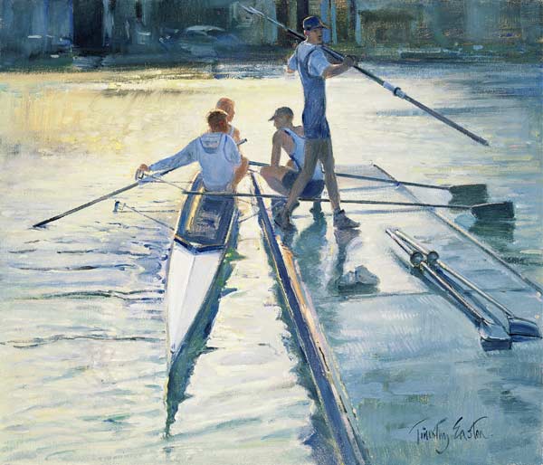 Sunset Raft (oil on canvas)  van Timothy  Easton