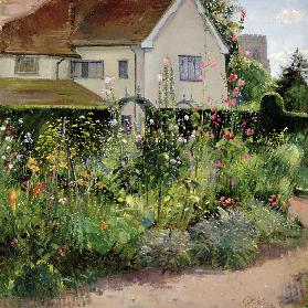 Corner of the Herb Garden (oil on canvas) 