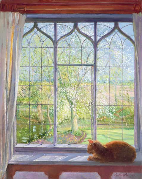 Window in Spring, 1992  van Timothy  Easton
