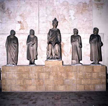 Statue of Henry VII (1274/5-1313), Holy Roman Emperor, with his Counsellors van Tino  di Camaino