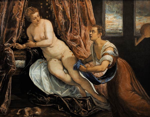Danaë. van Tintoretto (eigentl. Jacopo Robusti)