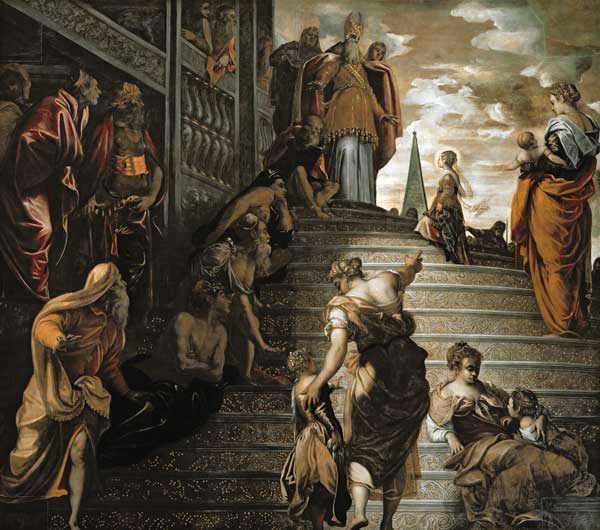 The Presentation of the Virgin van Tintoretto (eigentl. Jacopo Robusti)